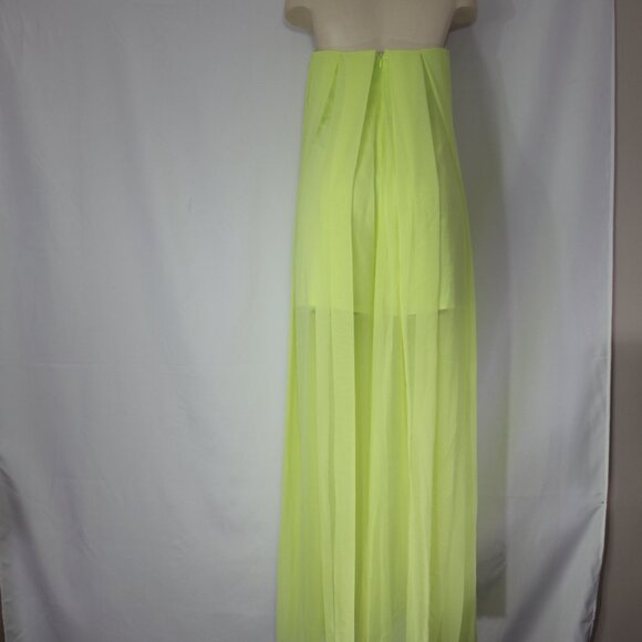 Marciano Guess Lined   Color Neon Green Formal open  Jumpsuit size Medium - Picture 4 of 9